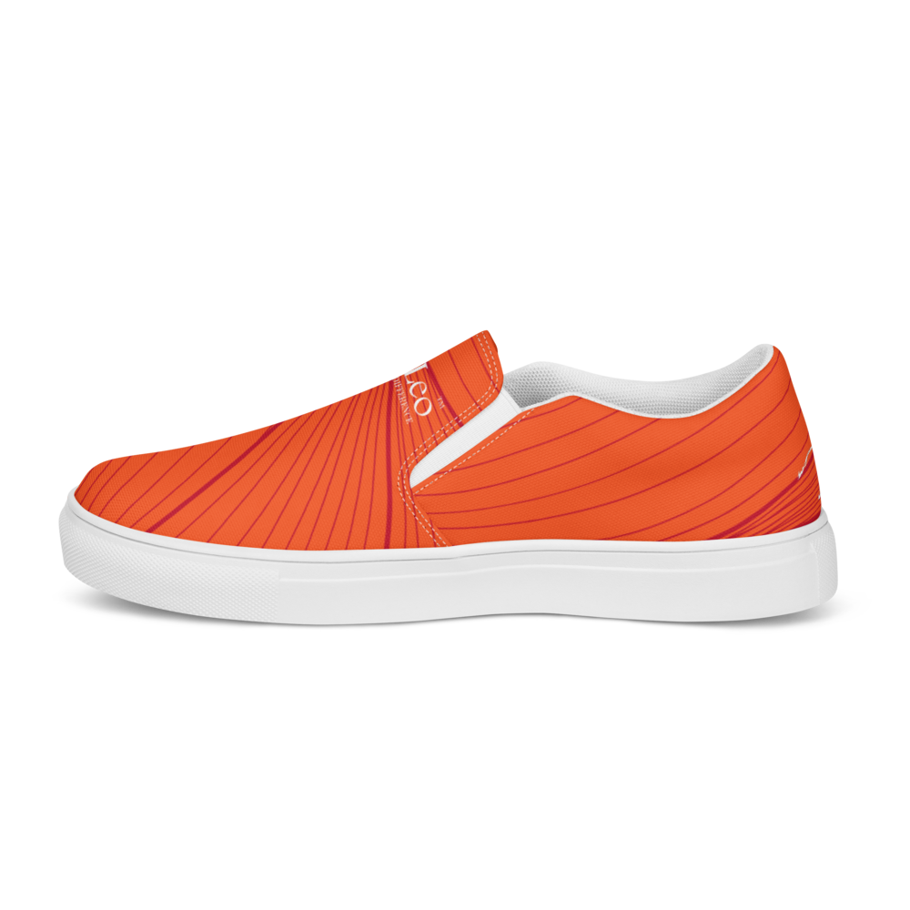 Women’s Slip-On Canvas Shoes White-Line No.868 "1 of 1K Master-Exclusive" by MioLeo