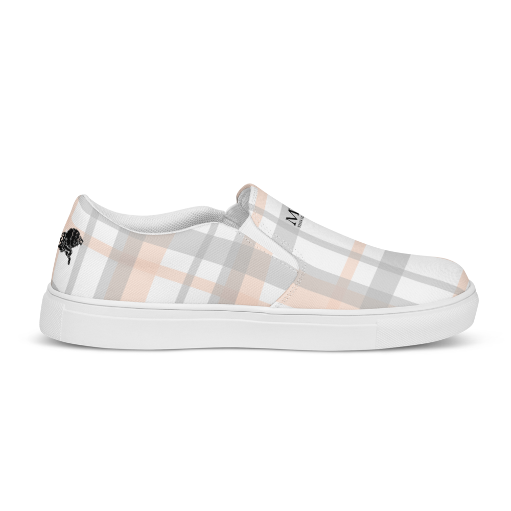 Women’s Slip-On Canvas Shoes White-Line No.866 "1 of 5K" by MioLeo