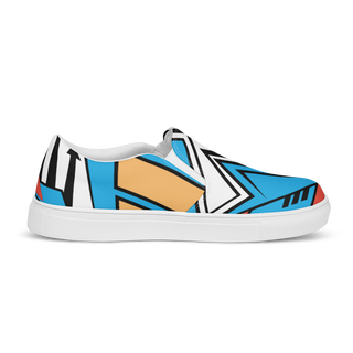 Women’s Slip-On Canvas Shoes Black-Line No.886 "1 of 100 Super-Ultra-Exclusive" by Léon LeRef